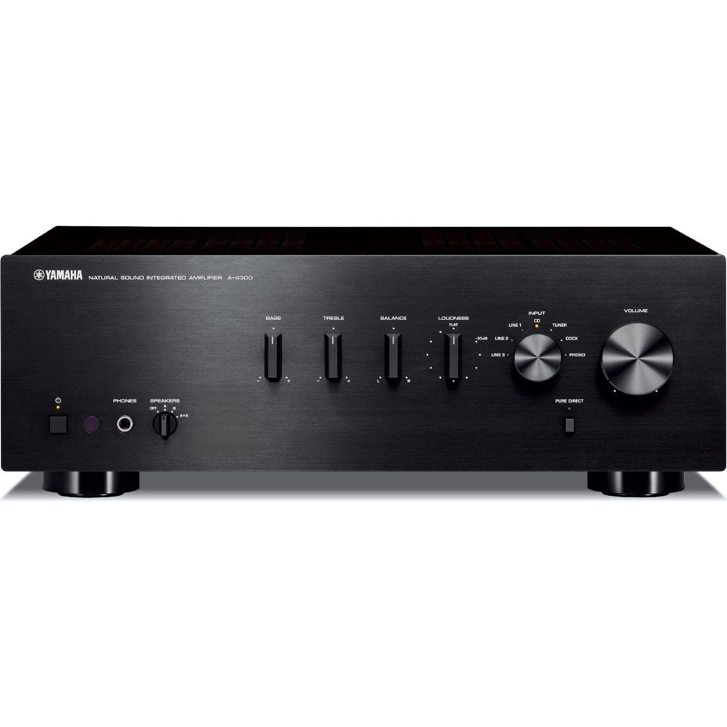 Amplificator Yamaha A-S300, 2.0, 60W RMS, Negru - eMAG.ro